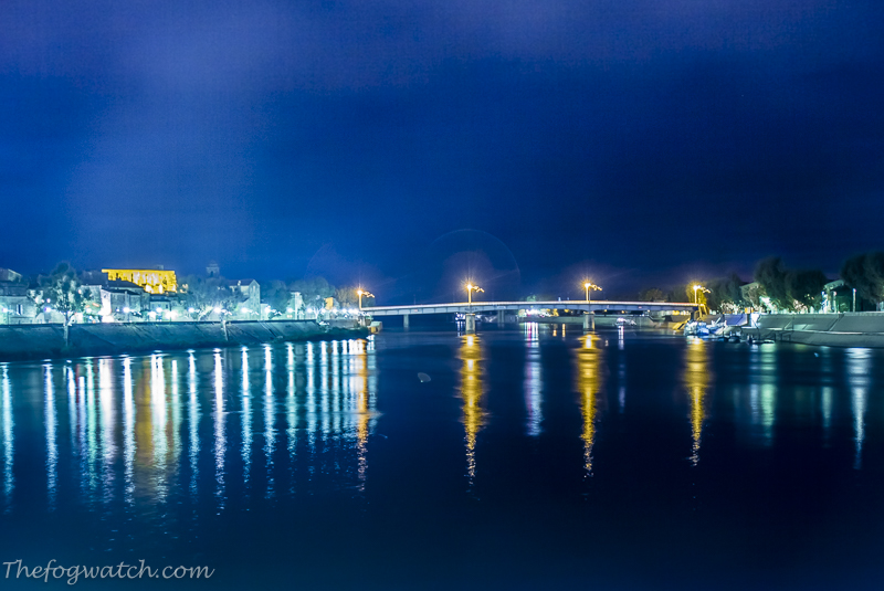 Not so starry night over the Rhone - [Jerry Everard]