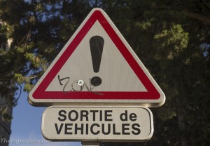 French road sign