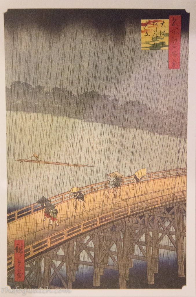 Hiroshige's Sudden Shower over Shin-Ōhashi bridge and Atake