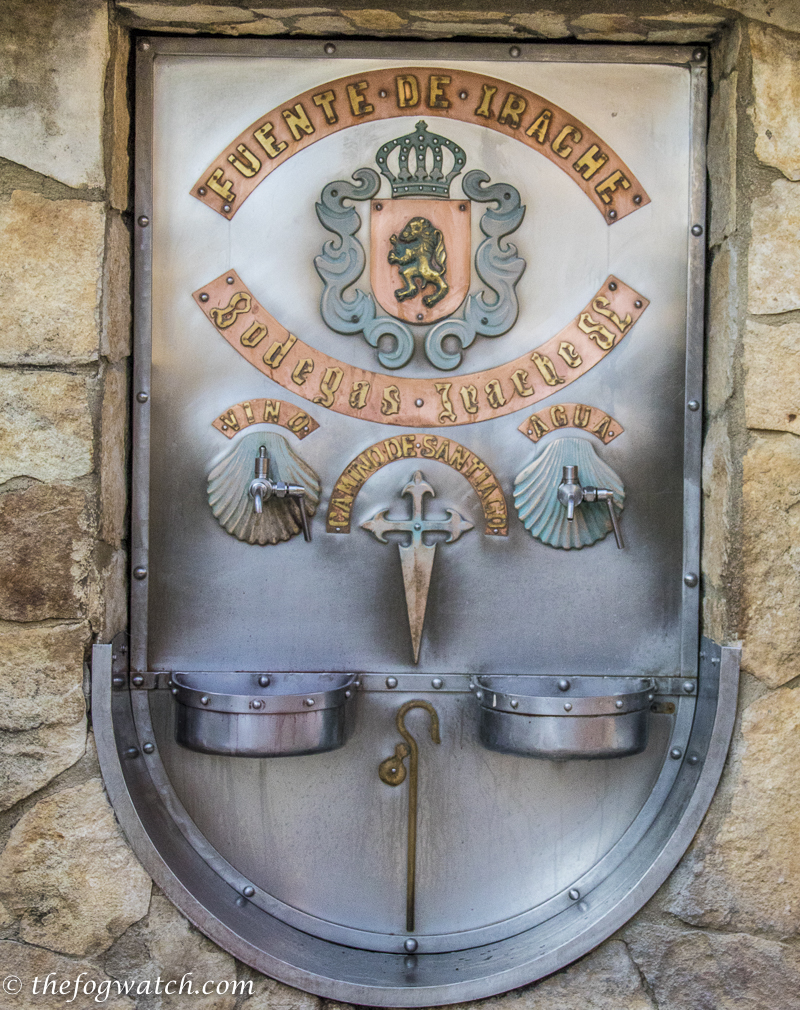 The Wine Fountain then on to Villamayor de Montjardin - The Fog Watch