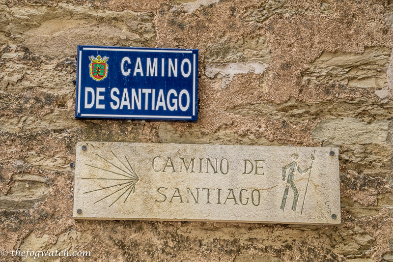 Camino de Santiago sign