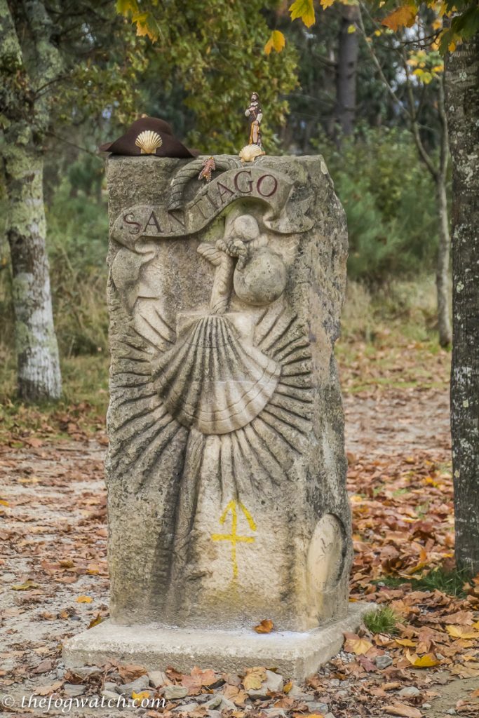 Camino marker, Galicia