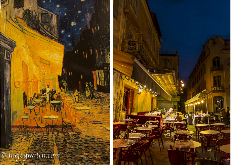 Arles: Van Gogh’s CafeTerrace at Night – then and now