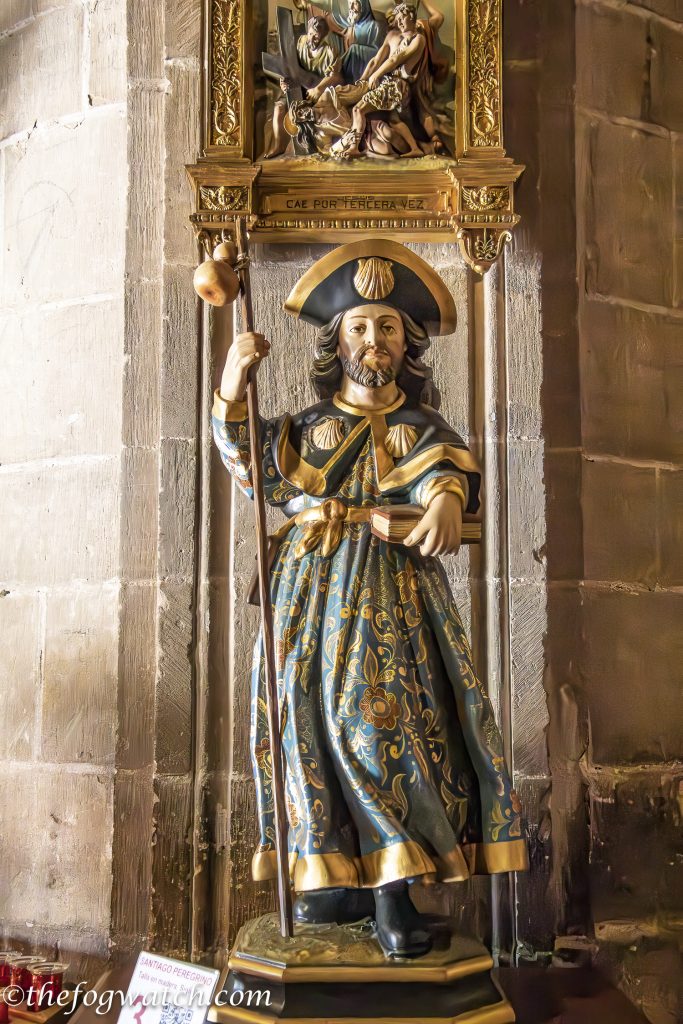 Statue of St James in Navarrete parish church